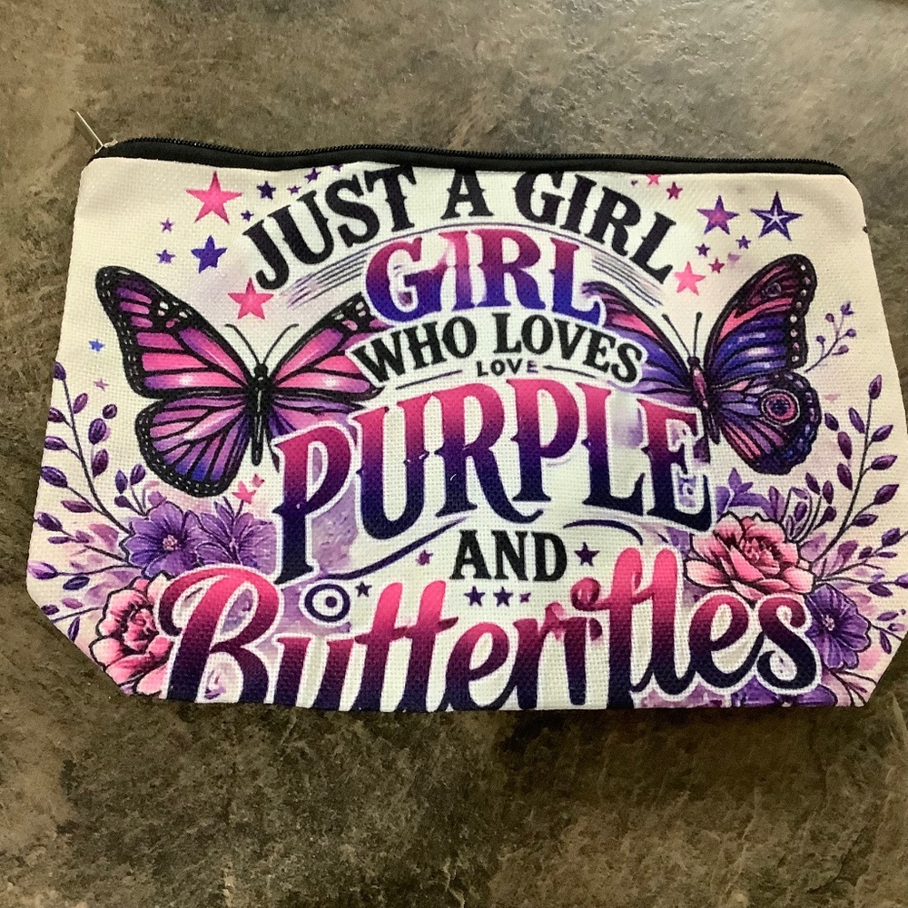 NEW Make up Bag 7x10”